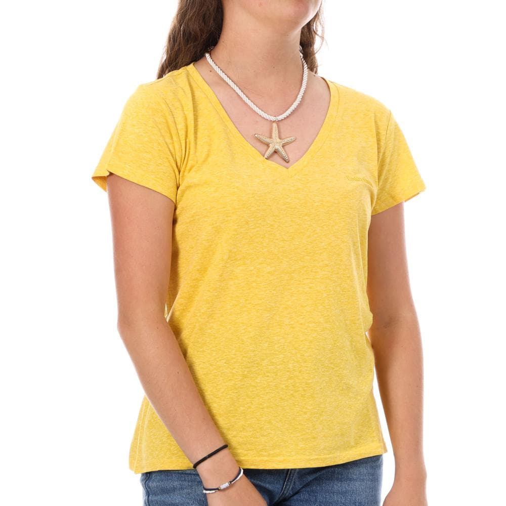T-shirt Jaune Femme Teddy Smith Narcy 1