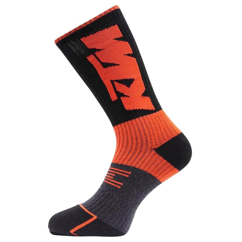 X2 Paires de Chaussettes Noir/Orange Homme KTM CHTX2 2