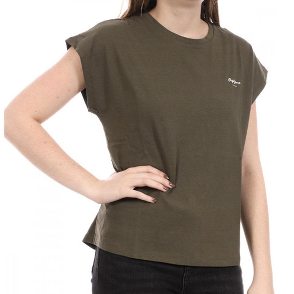 T-shirt Kaki Femme Pepe jeans Bloom0 1