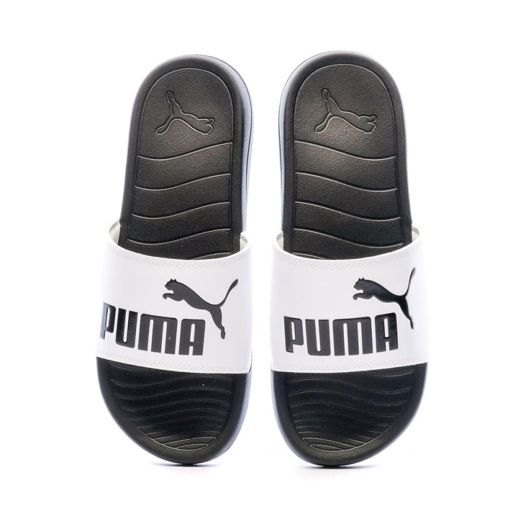 Claquettes Blanc/Noir Homme Puma Popcat 20 3