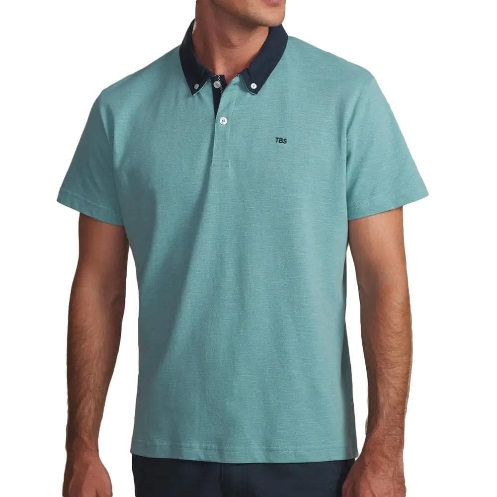 Polo Vert Homme TBS Mangrove 1