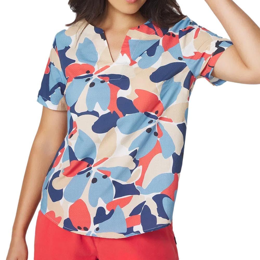 Blouse Bleu/Rouge Femme TBS AGLAEMIS 1