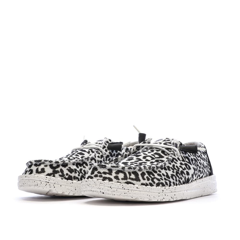 Chaussures Noir/Blanc Femme Hey Dude Blackgrey 6