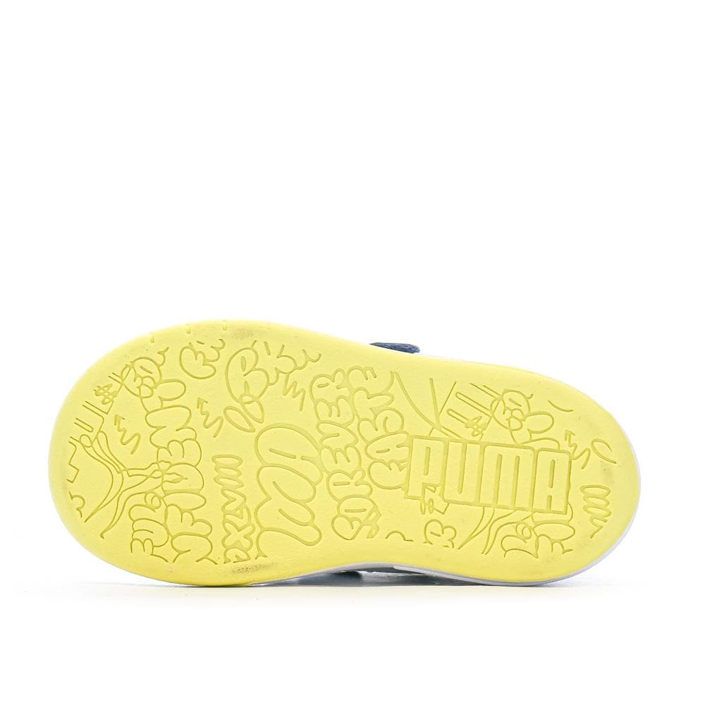 Baskets Marine/Jaune Garçon Puma Multiflex 5