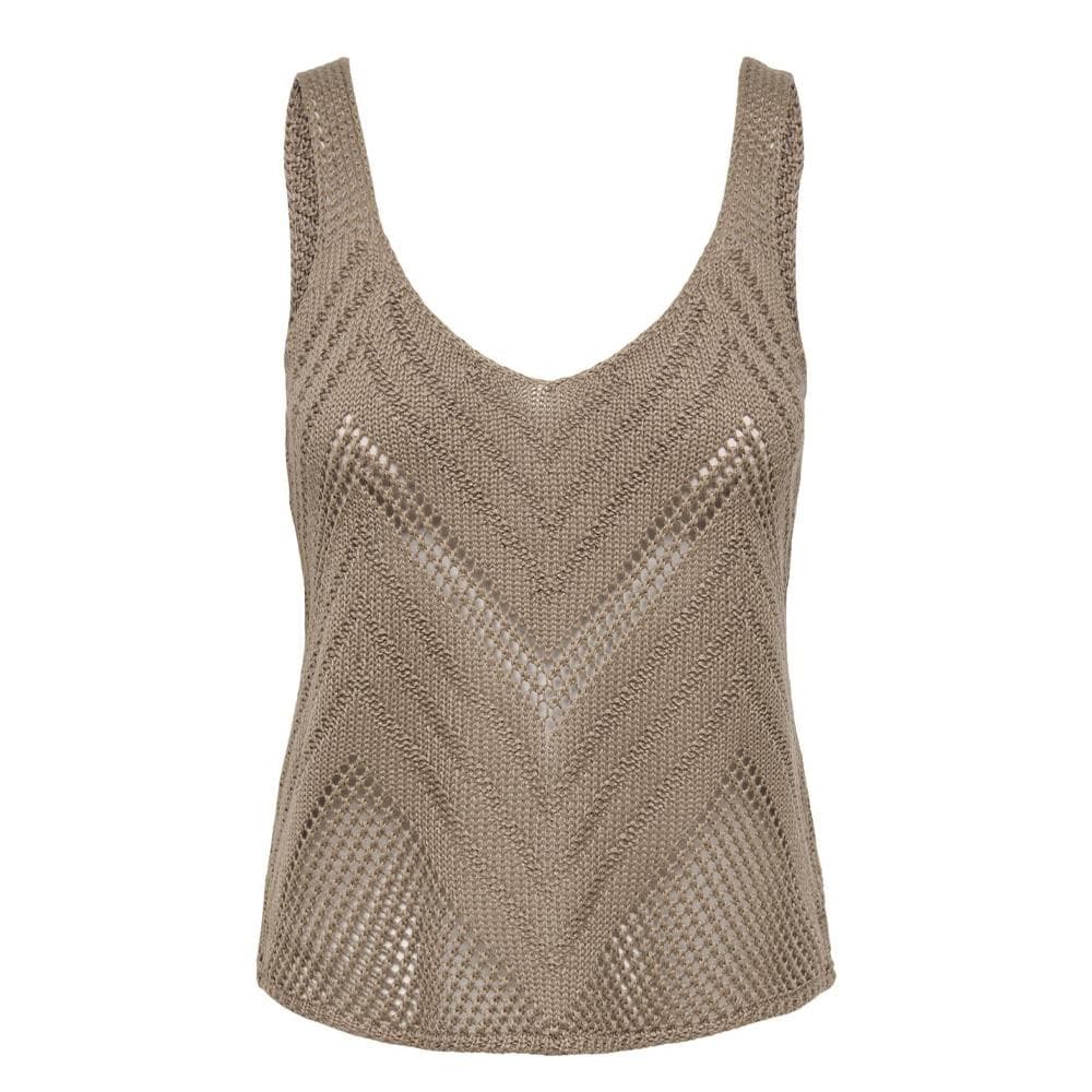 Top Crochet Marron Femme Jdy 15226348 1