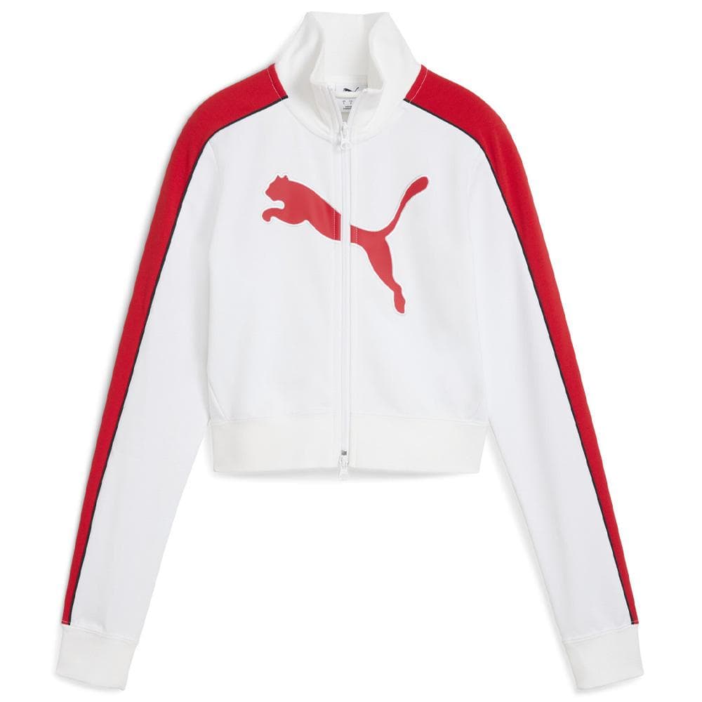 Veste Blanche/Rouge Garçon Puma T7 Slim 1