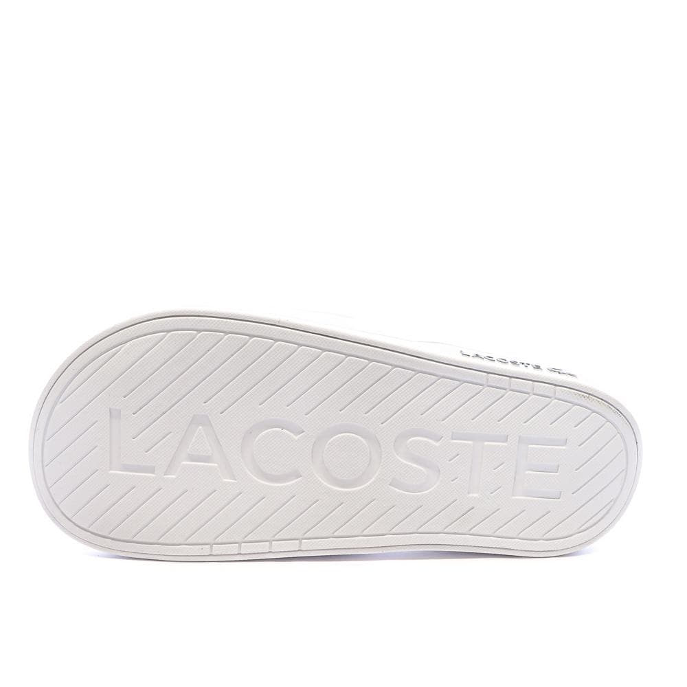 Claquettes Blanches Lacoste Serve Slide Dual 2