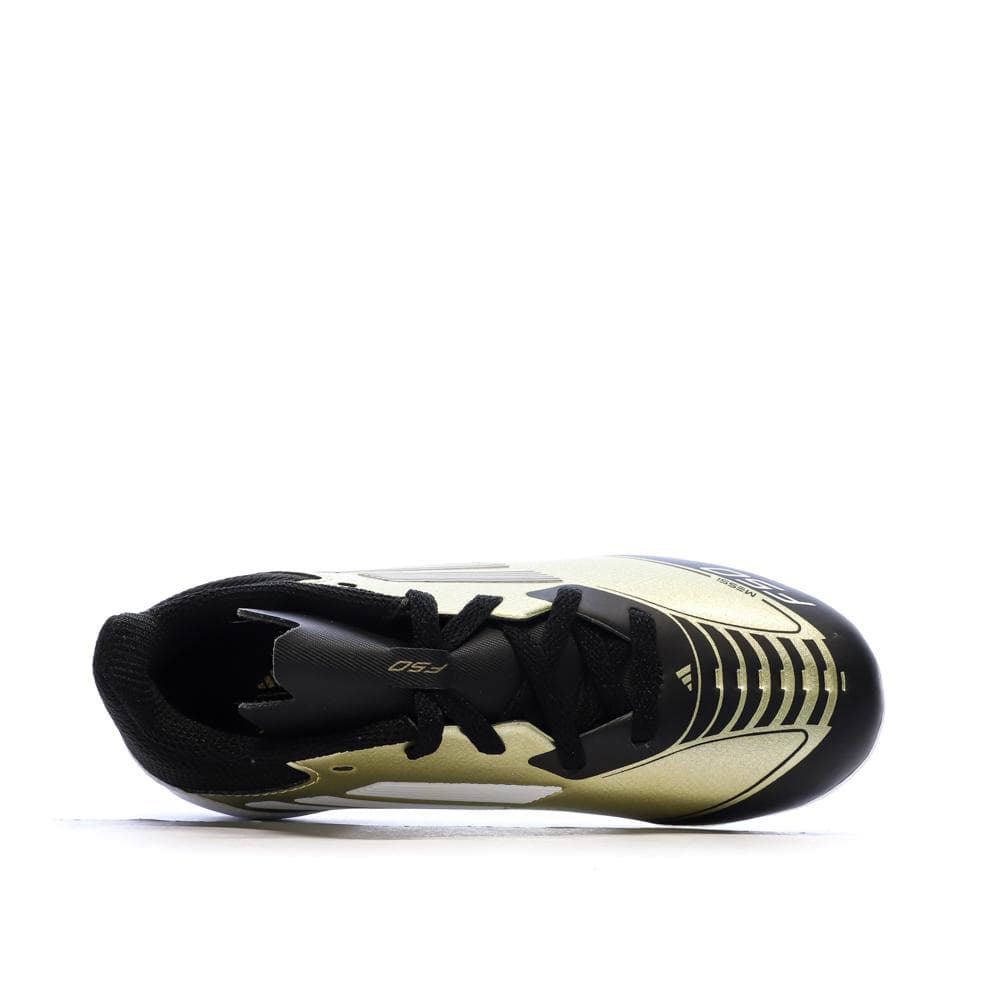 Chaussures de football Noires/Blanches Garçon Adidas League Fg/mg J Messi 4