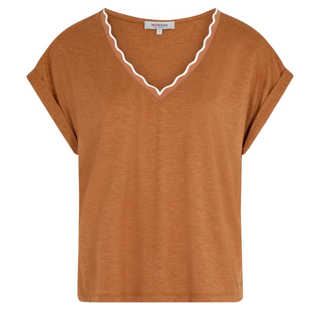 T-Shirt Orange Femme Morgan Fantaisie 2