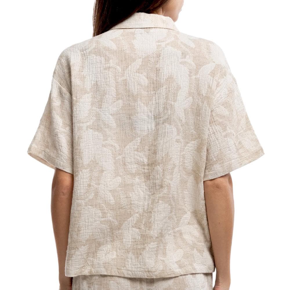 Chemise Beige/Blanc Teddy Smith Floral 2