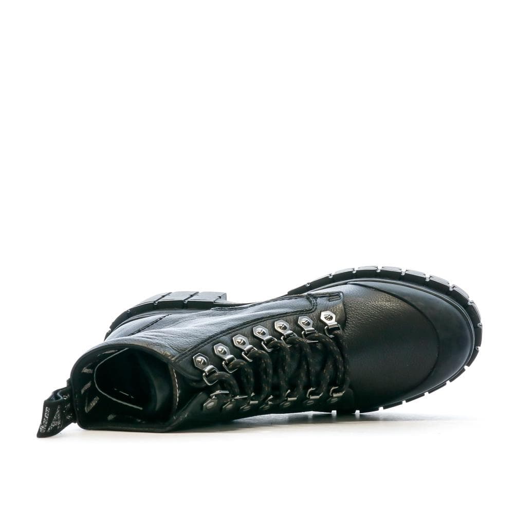 Boots Noir Simili Femme No Name Kross Low 4