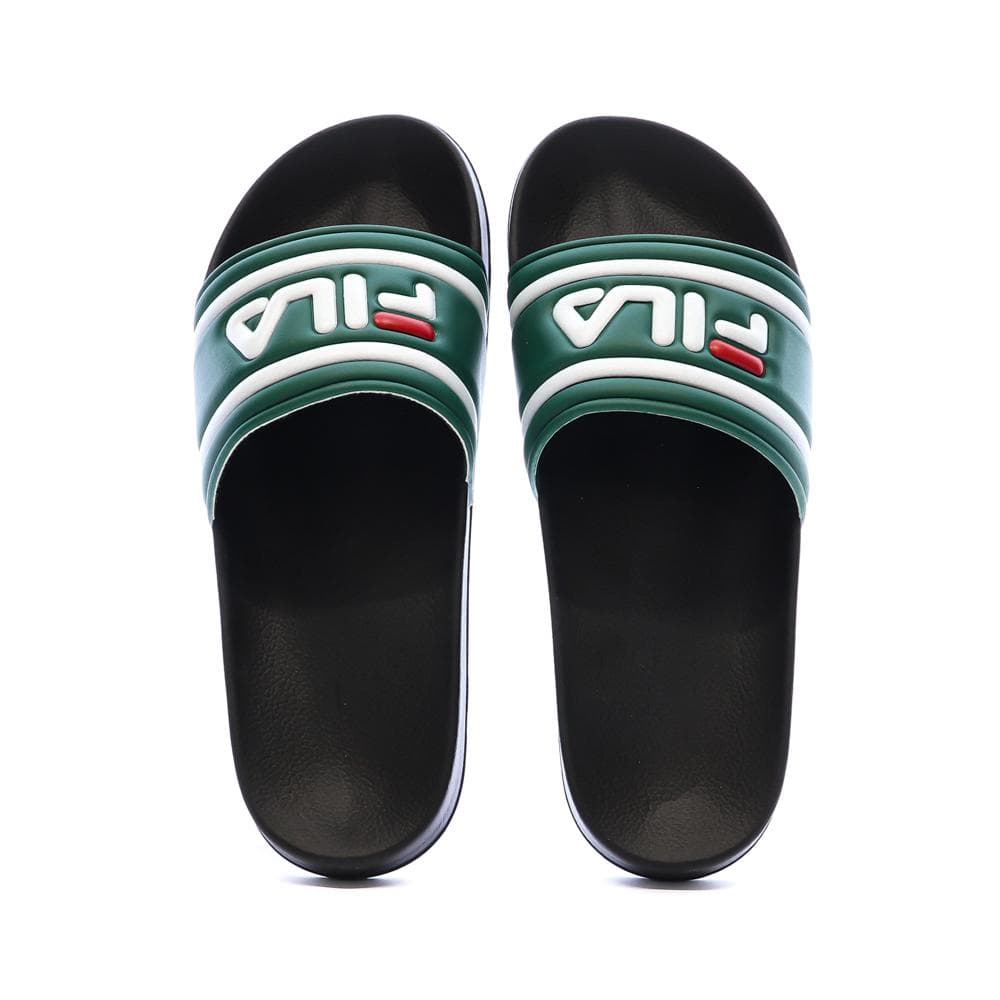Claquettes Noires/Vertes/Blanches Homme Fila Morro 3