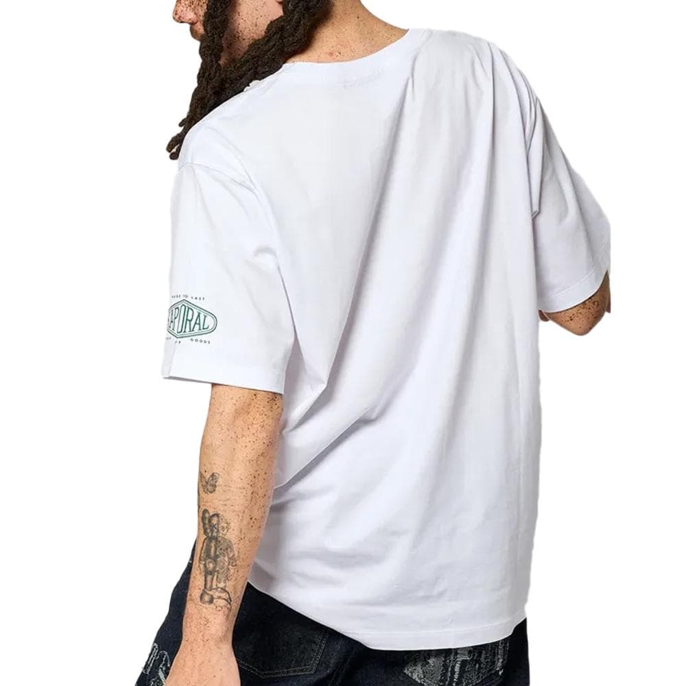 T-shirt Blanc/Marine Homme Kaporal VORTOH 2