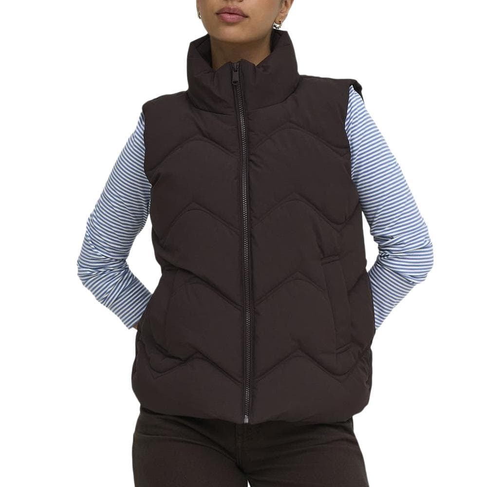 Doudoune sans manches Marron Femme JDY Power 1