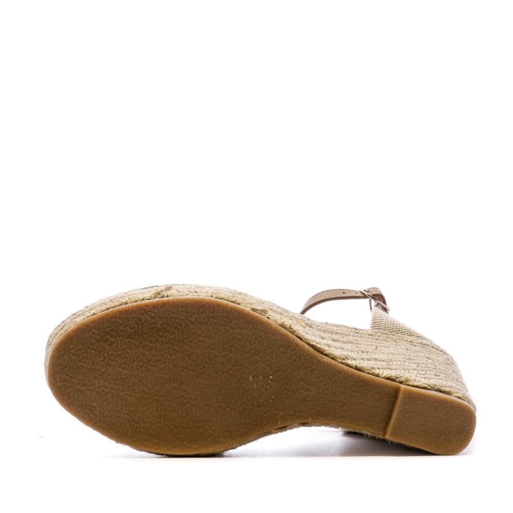 Sandales Compensées Marron/Fleurs Femme Beppi 5