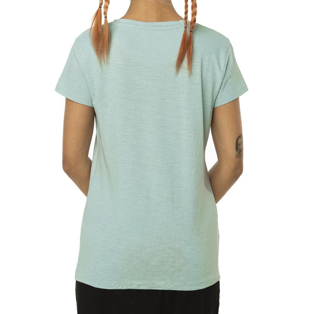T-shirt Turquoise Femme Von Dutch Slub SA 2