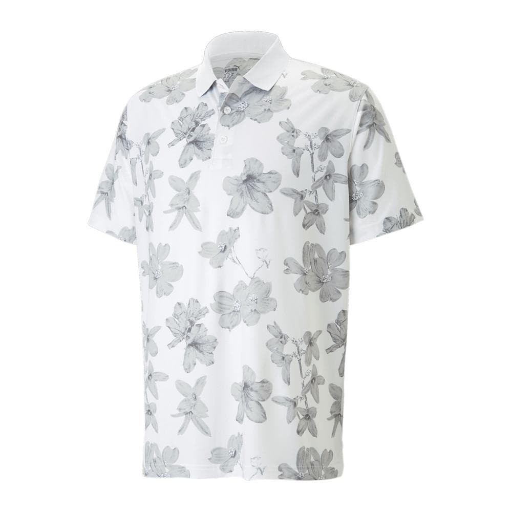 Polo Blanc/Gris Homme Puma Verdant 1