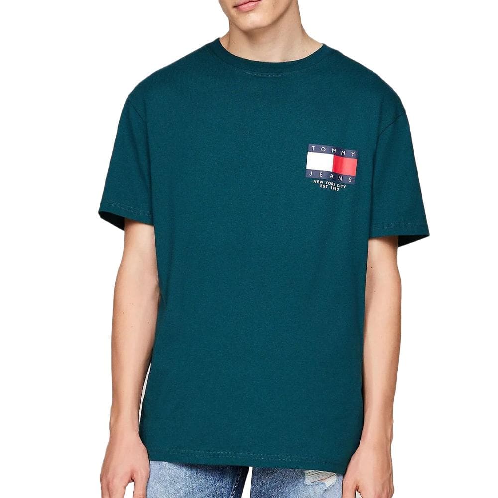 T-shirt Bleu Homme Tommy Hilfiger Sig 1