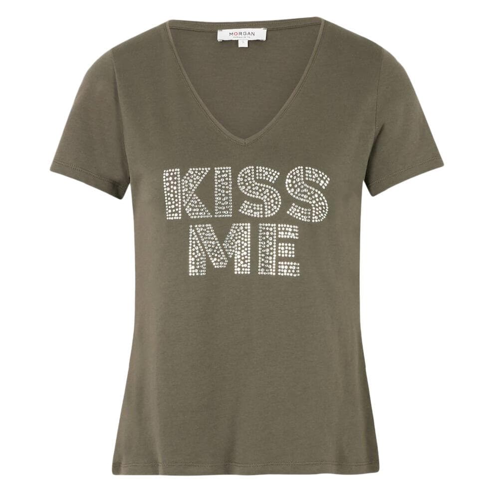 T-Shirt Kaki Femme Morgan DBISOU 2