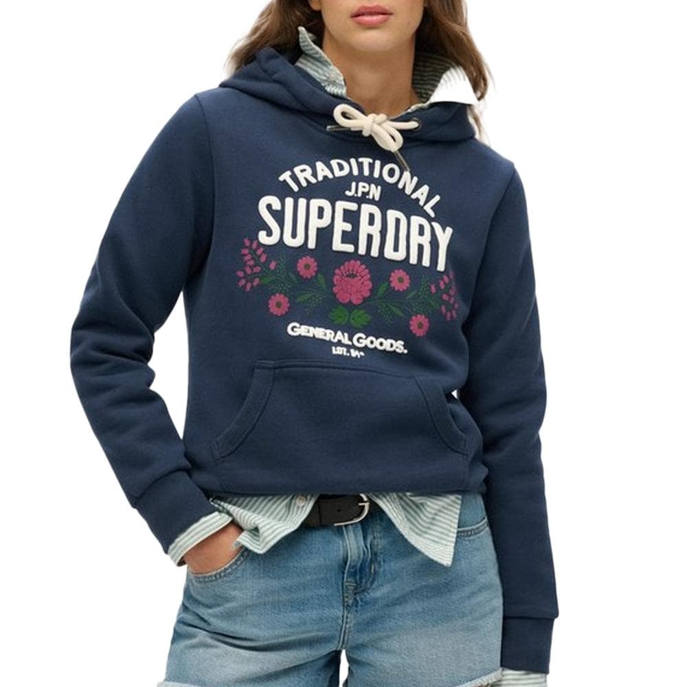 Sweat Marine Femme Superdry Lot 54 Hood 1