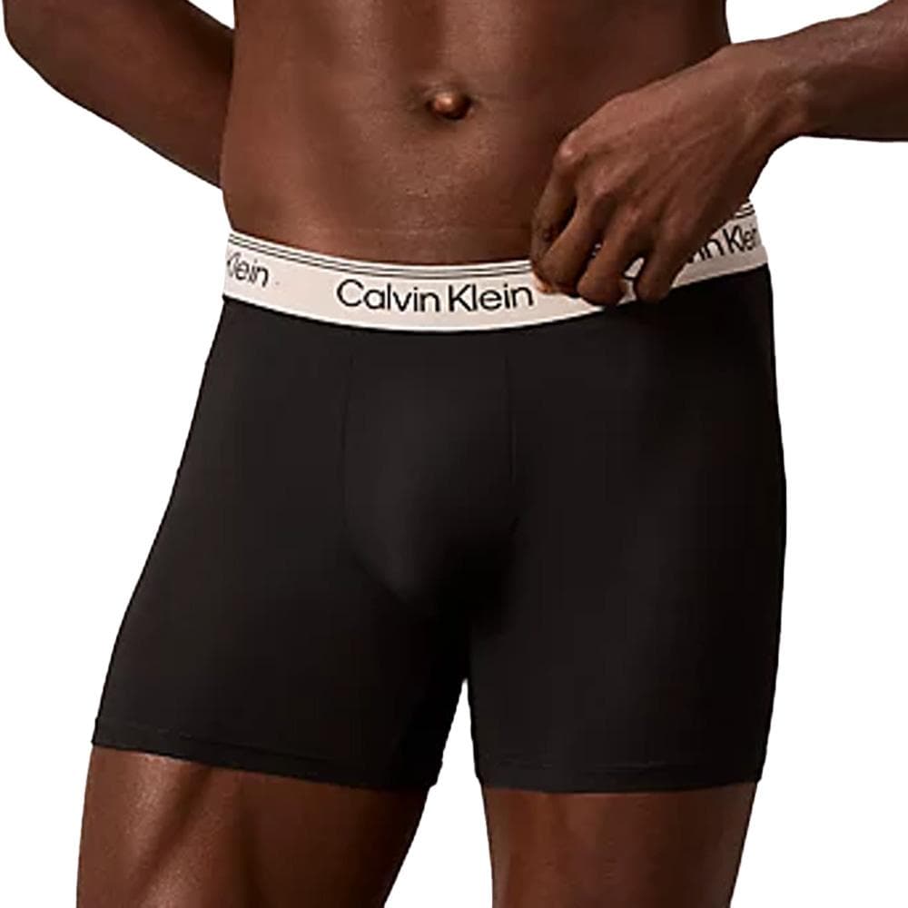 X3 Boxers Noir Homme Calvin Klein Jeans Microfibre 2