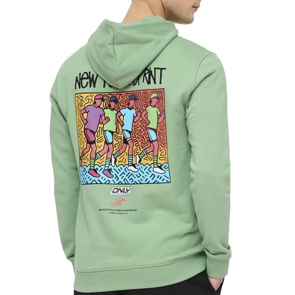 Sweat Vert Homme Only & Sons Print Logo 2
