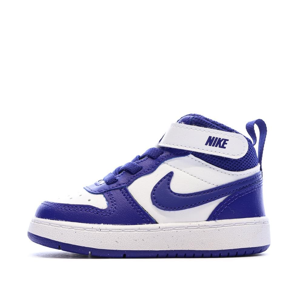 Baskets Blanc/Bleu Garçon Nike Court Borough 1