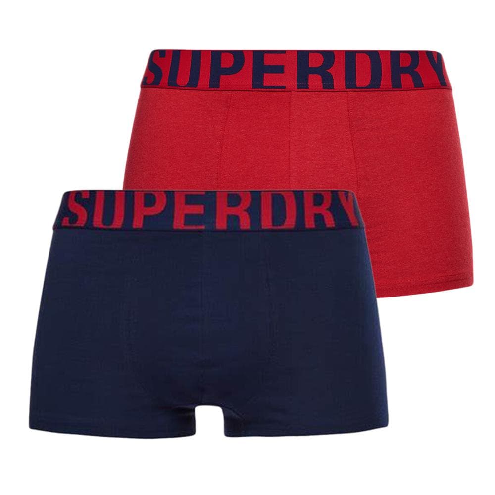 x2 Boxers Rouge/Marine Homme Superdry M3110345A 1