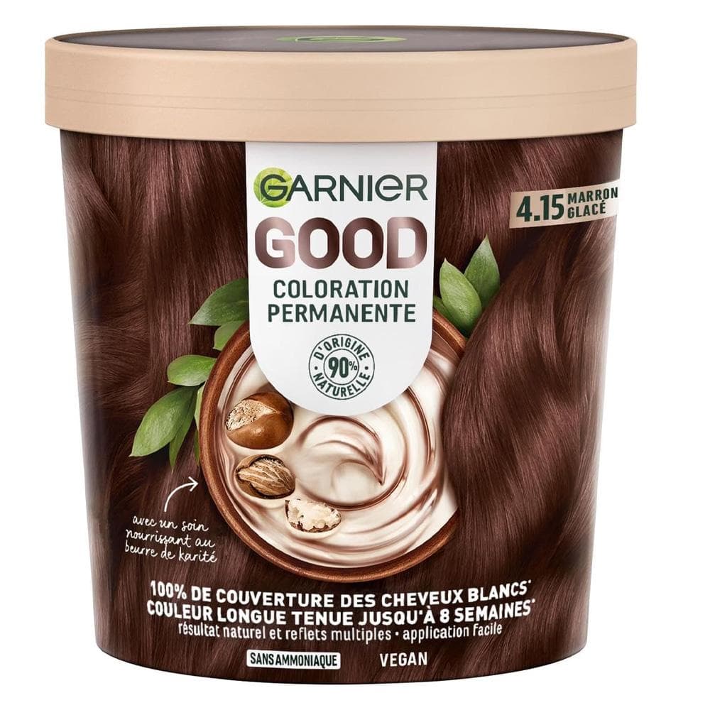 Coloration Permanente Longue Tenue Icenutbrwn Good Garnier 4.15 1
