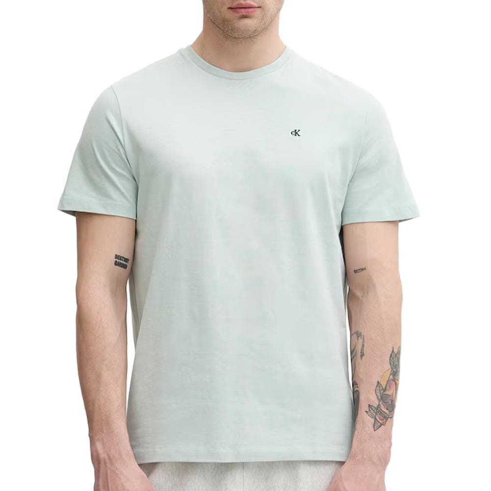 T-Shirt Bleu Homme Calvin Klein Jeans Classic Monogram 1