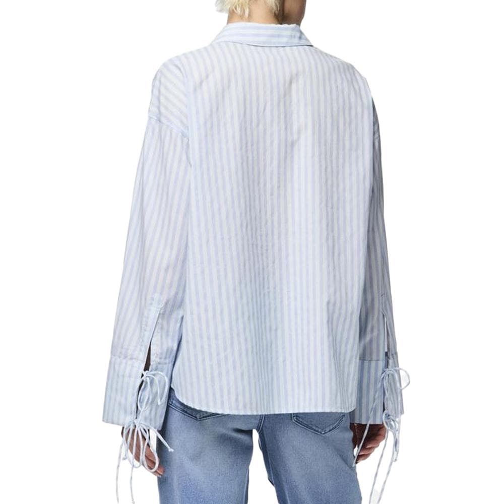 Chemise Bleu à rayures Femme Pieces Sage 2