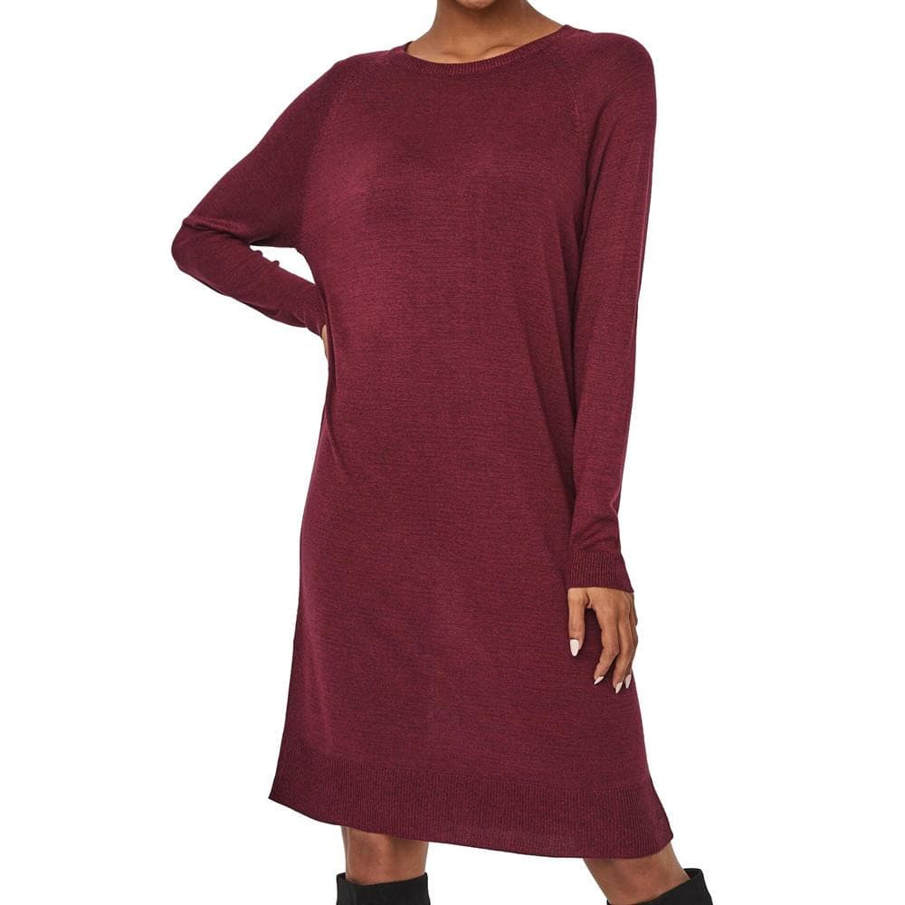 Robe Pull Bordeaux Femme Vero Moda Meghan 1