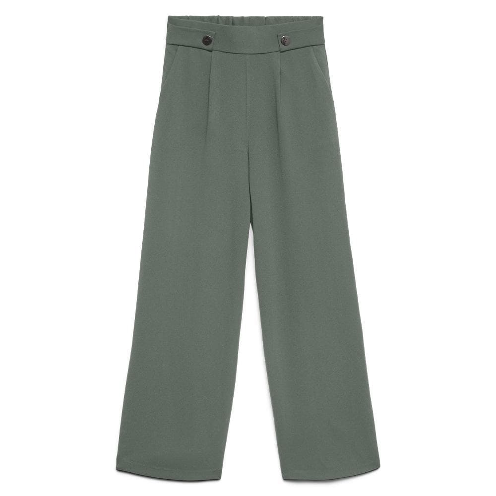 Pantalon Vert Femme Vero Moda May Button 1