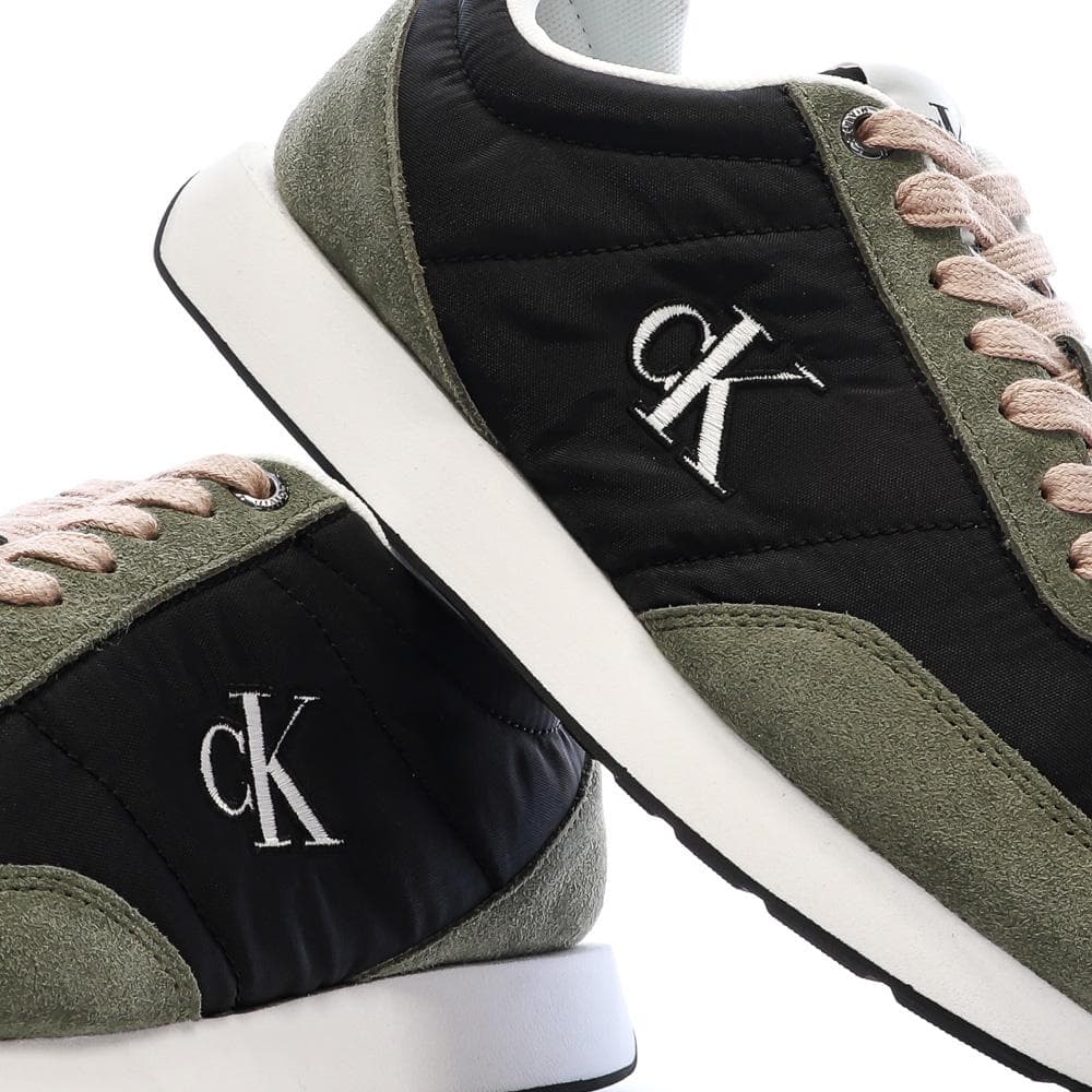 Baskets Noir/Vert Femme Calvin Klein Jeans Retro 7