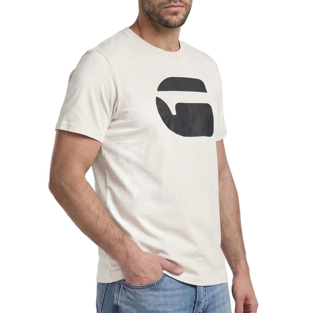 T-Shirt Beige/Noir Homme G-Star RAW Logo 1