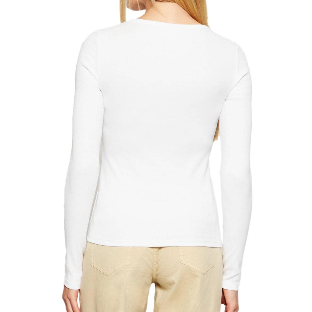 T-Shirt Manches Longues Blanc Femme Calvin Klein Jeans Woven 2