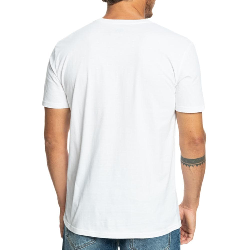 T-Shirt Blanc Homme Quiksilver Warpedframes 2