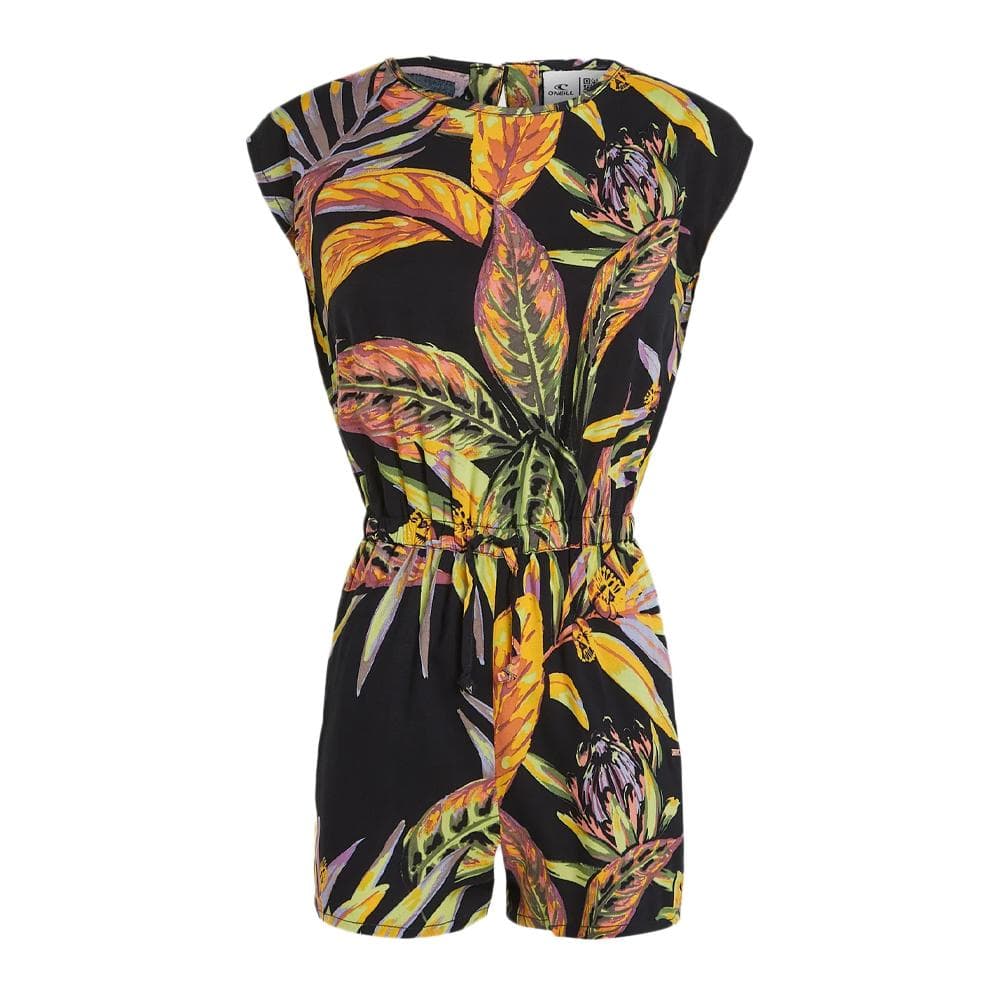 Combi-short Noir/Orange Fille O'Neill Talia Playsuit 1