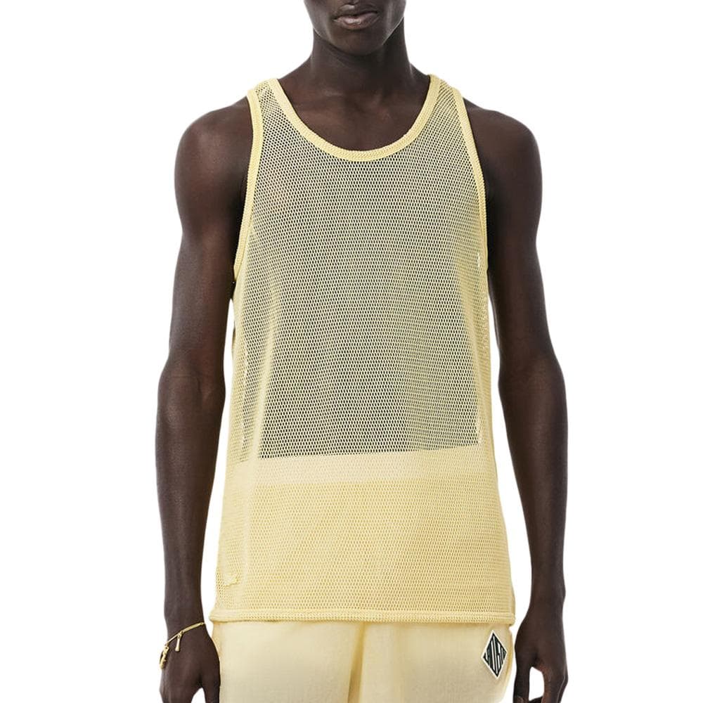 Débardeur Jaune Filet Homme Lacoste Runway Mesh 1