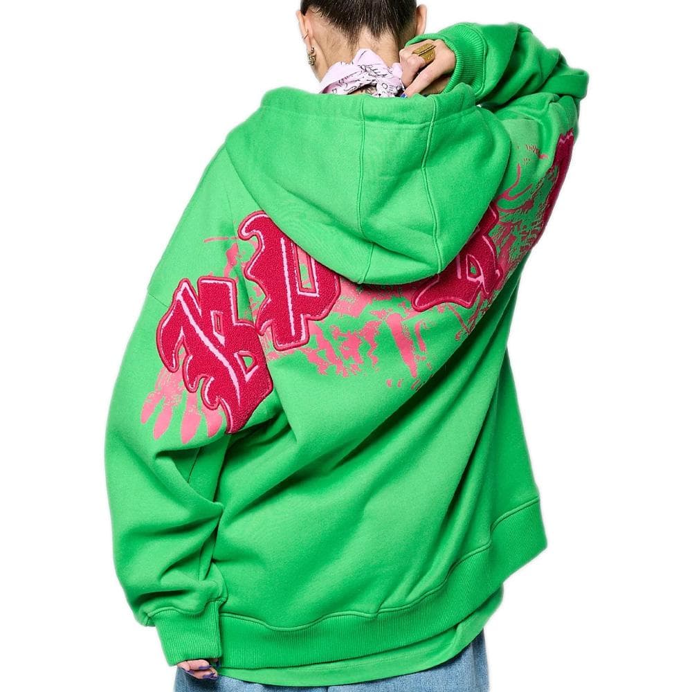 Sweat à Capuche Vert/Rose Homme Kaporal SALTO 2