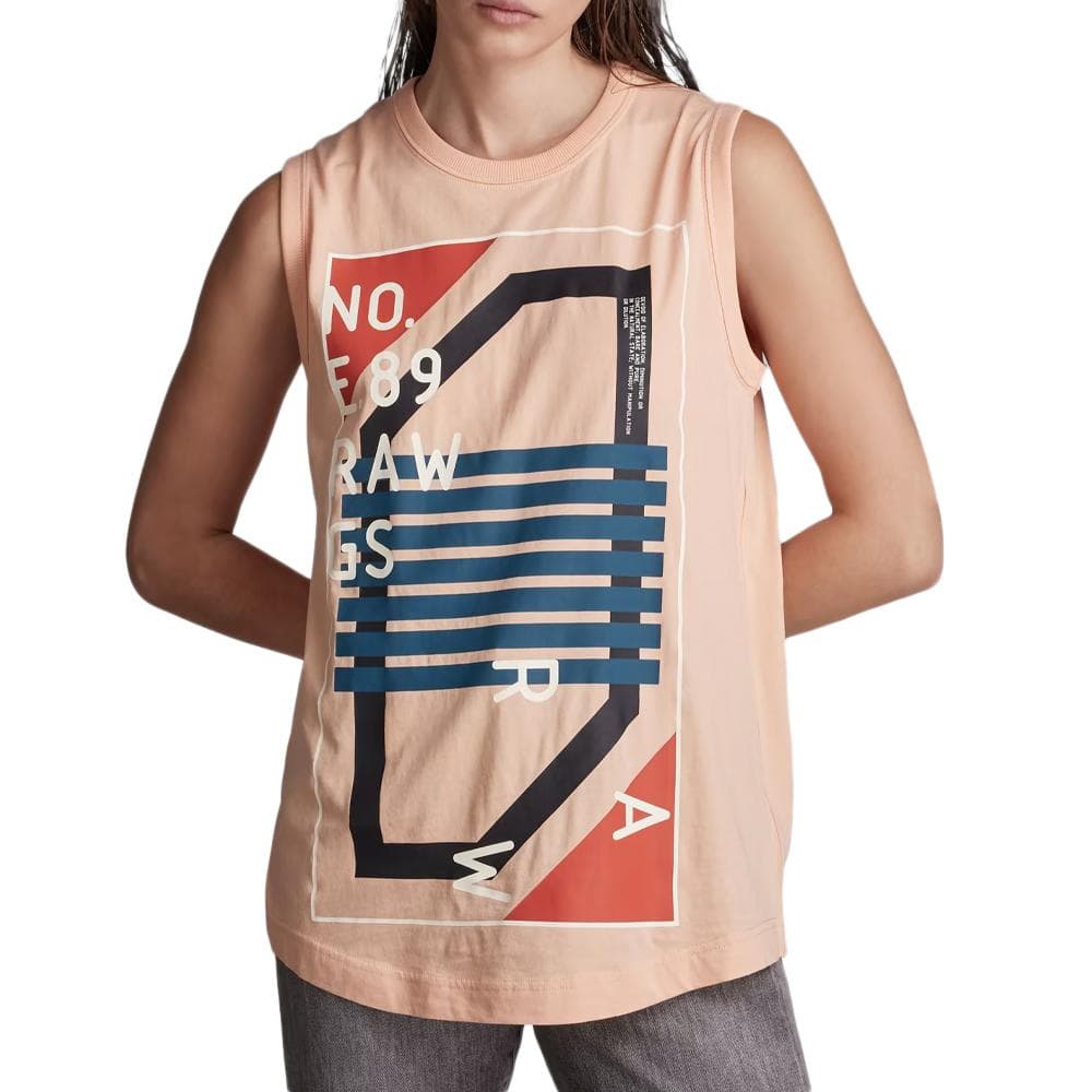Débardeur Orange Femme Lash Graphic Tank 1