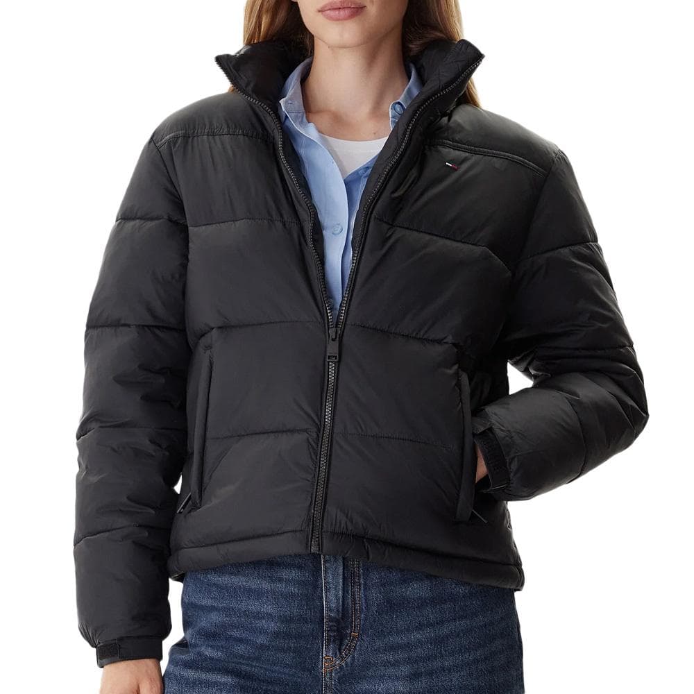 Doudoune Noir Femme Tommy Hilfiger Hood Ess 1