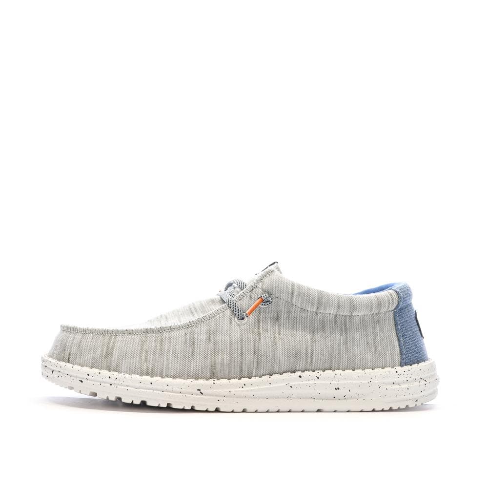 Chaussures Bleues/Grises Chiné Homme Hey Dude Wally Jersey 1