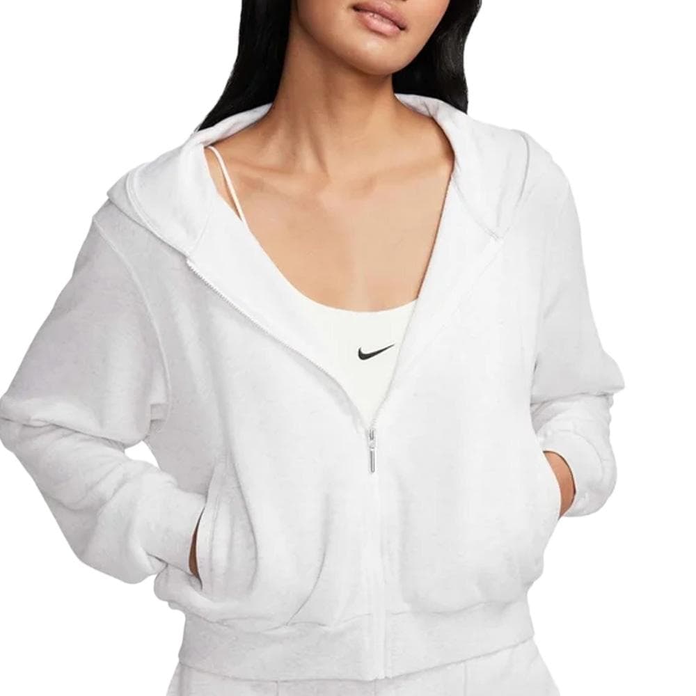 Sweat Zippé Gris Chiné Femme Nike FN2415 1