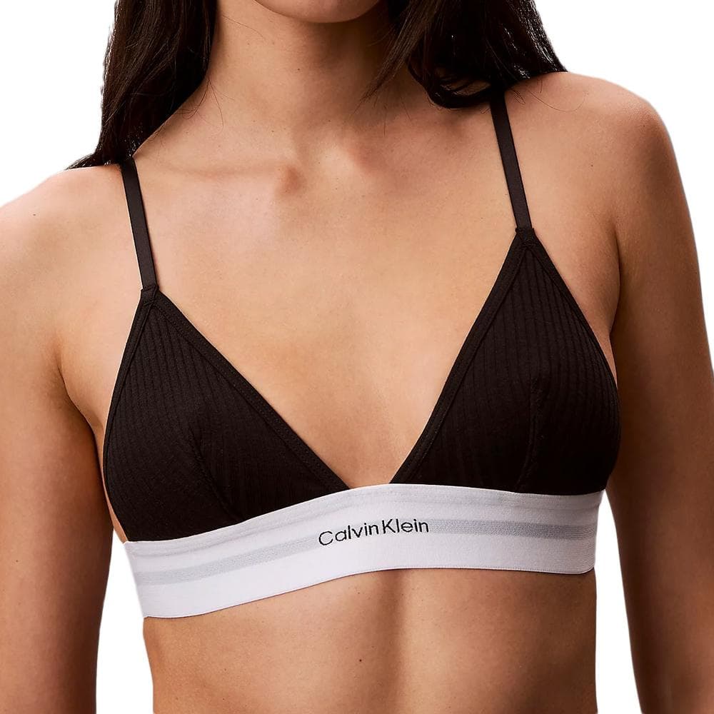 Soutien-Gorge Noir Femme Calvin Klein Jeans Unlined Triangle 1
