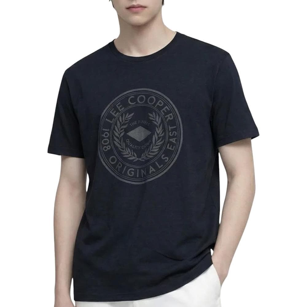 T-Shirt Noir Homme Lee Cooper GLC2041 1