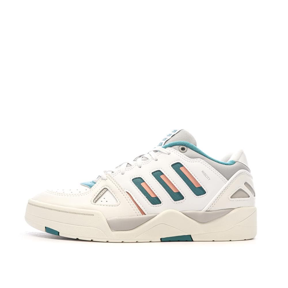Baskets Blanches/Bleu Homme Adidas Midcity 1