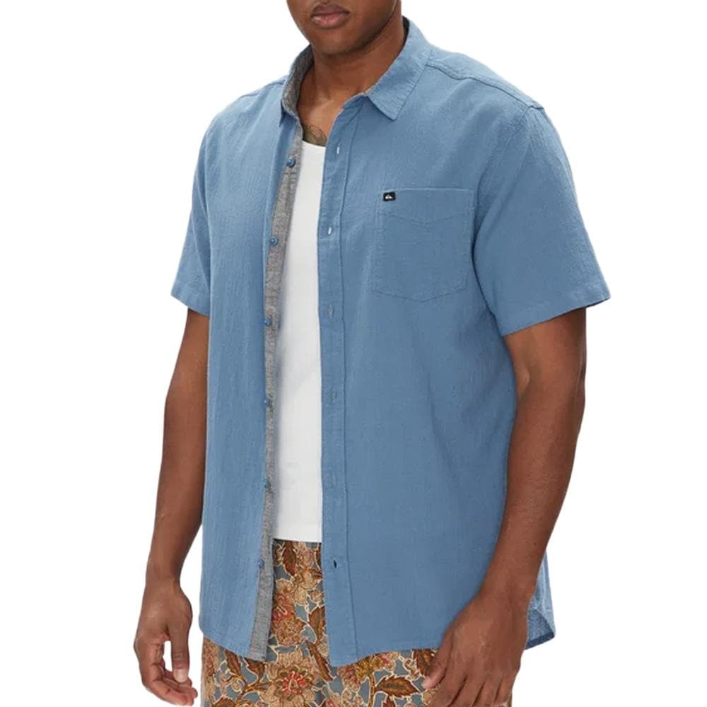 Chemise Bleu Homme Quiksilver Timebox 1
