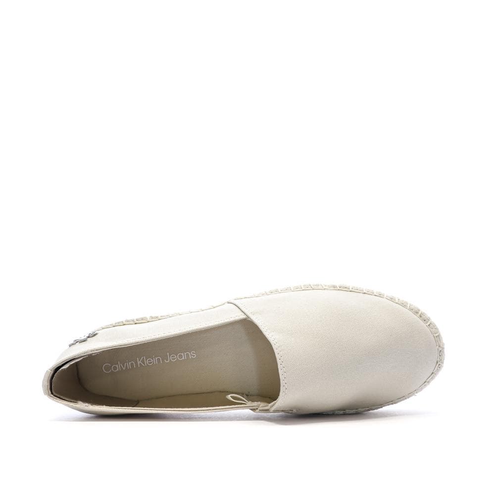 Espadrilles Ecru Femme Calvin Klein Jeans Flatform 4