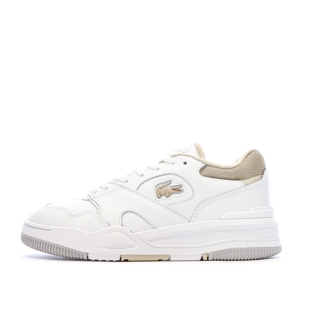 Baskets Blanc/Camel Femme Lacoste Lineshot 1